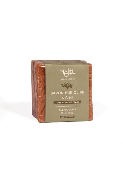 NAJEL Aleppo soap, Najel, with 100% olive oil, ideal for sensitive skin, 200 g