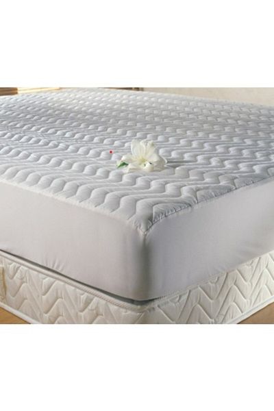 Taç Quilted cover with elastic, TAC, 100% cotton, 200x200cm, white