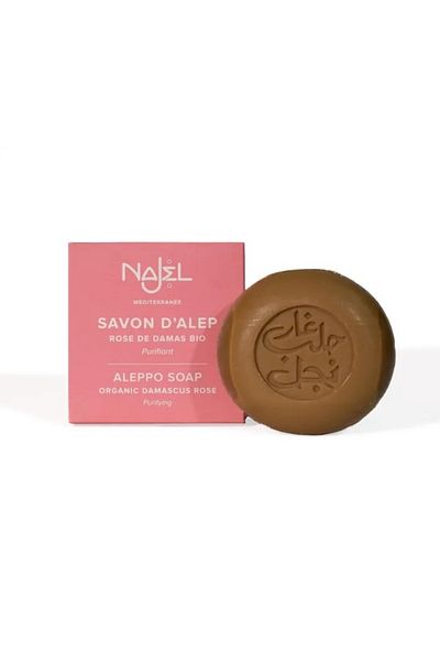 NAJEL Najel Aleppo soap with organic Damascus rose 100g