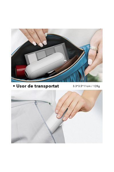 SKYDDAR INNOVATION Ultra Portable Fan, 3 Speeds, Foldable with Portable Battery 2000mAh, 20h Battery Life, White