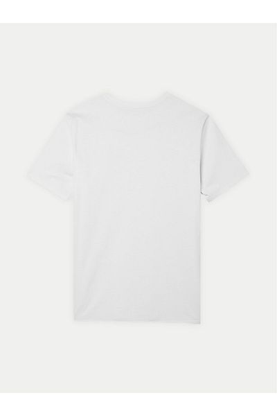 4F Tricou bărbătesc 4FWSS24TTSHM1289 Alb