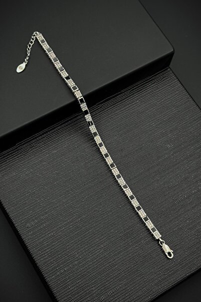 FRNCH 925 Ayar Gümüş Zirkon Taşlı Gümüş Renk Kadın Bileklik FRJ12547-3547-AB