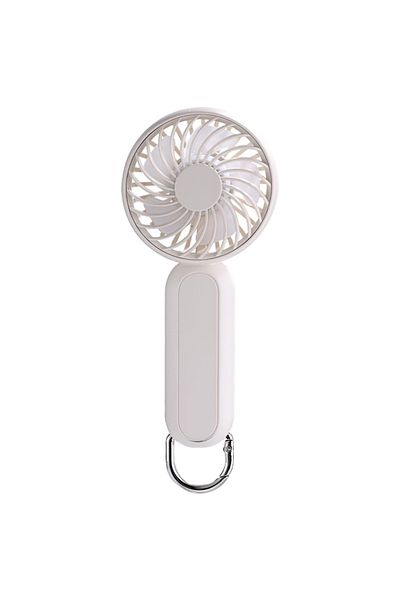SKYDDAR INNOVATION Portable Mini Fan, 3 Speeds, Desk, Handheld, USB, 1200mAh, SKDR LittleWonder - Light Beige