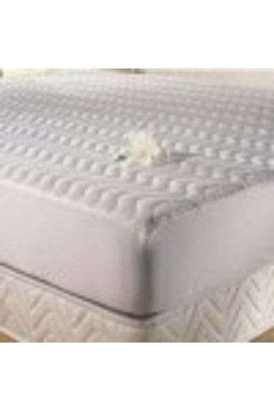Taç Quilted cover with elastic, TAC, 100% cotton, 180x200cm, white