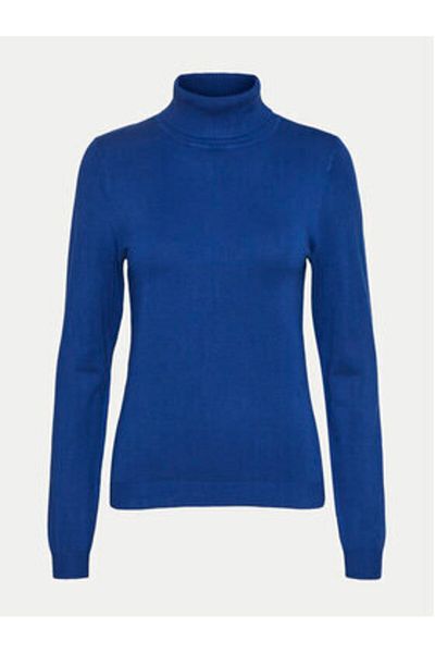 Vero Moda Pulover cu guler înalt pentru femei 10231630 albastru
