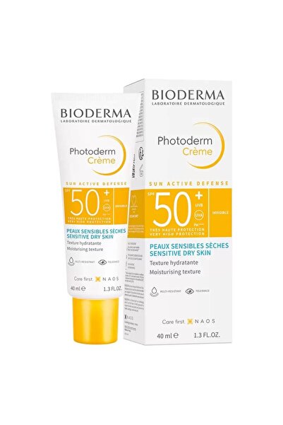 Bioderma Photoderm Creme Renksiz Kuru Ciltler için Yüksek Korumalı SPF50+ Yüz Güneş Kremi 40 ml