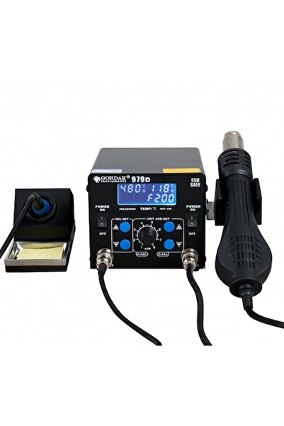 Gordak Stație de lipit cu aer cald și ciocan de lipit Gordak 979D