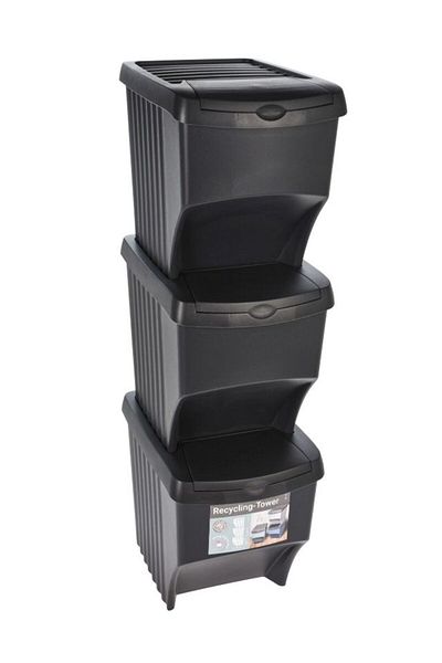 Excellent Trash can for sorted waste set of 3 pieces