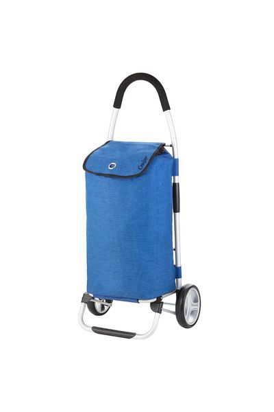 Cruiser Shopping Trolley Foldable 650061, 100 x 45 x 34 cm, Polyester, Blue