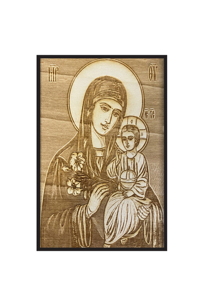 OEM Icoana Maica Domnului Floarea Nevestejita 40 cm