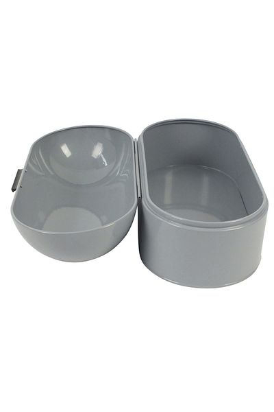 KELA Keck Lang FRISCO metal bread box, gray 44x21.5x22cm