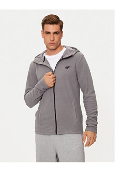 4F Fleece pentru bărbați 4FWMM00TFLEM290 Gri