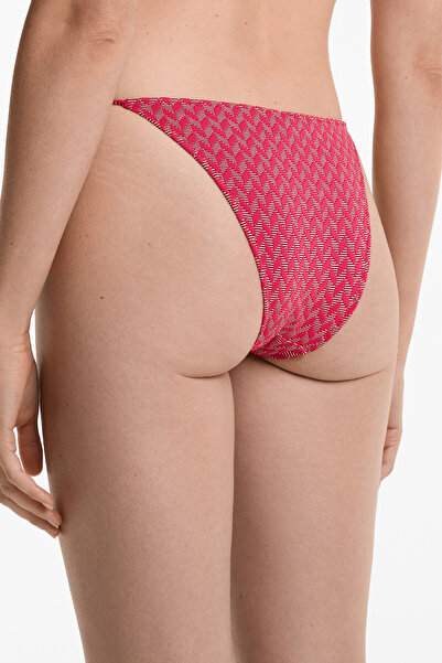 Oysho Medium-coverage jacquard tie bikini briefs
