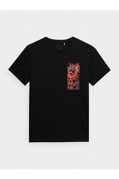 4F Men's T-Shirt black 4F-TTSHM487 20S DEEP BLACK