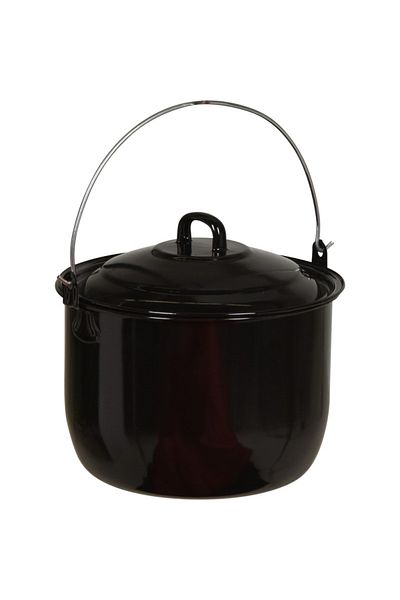 Progarden Pot with lid suitable for stove, oven and fire enameled fire kettle 6.7 l