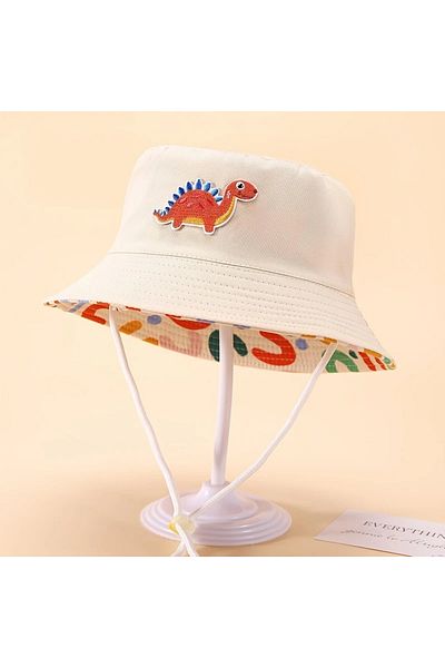 GlassySKY 1Pcs Luxury Double-Sided Breathable Drawstring 100% Cotton Sun Protection Hat, Summer Beach Vacation Travel