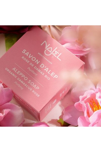 NAJEL Najel Aleppo soap with organic Damascus rose 100g