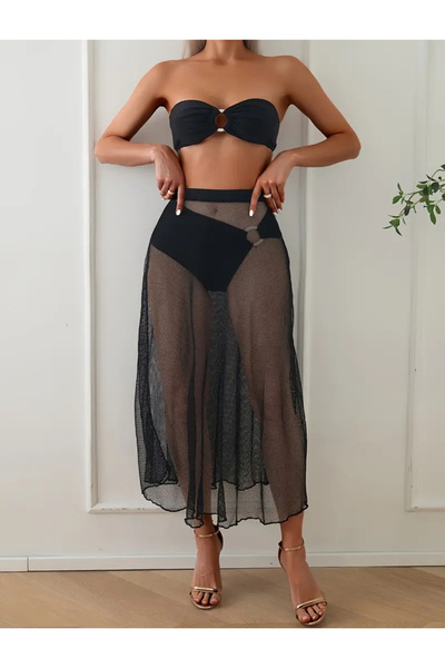 CN New Women's Bikini Set Strapless Set of 3