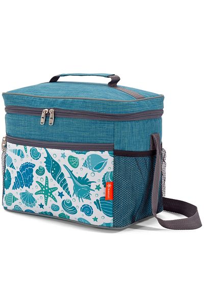 Benzi Geantă termoizolantă BZ 5681, 42 x 37 x 22 cm, 34 L, Albastră