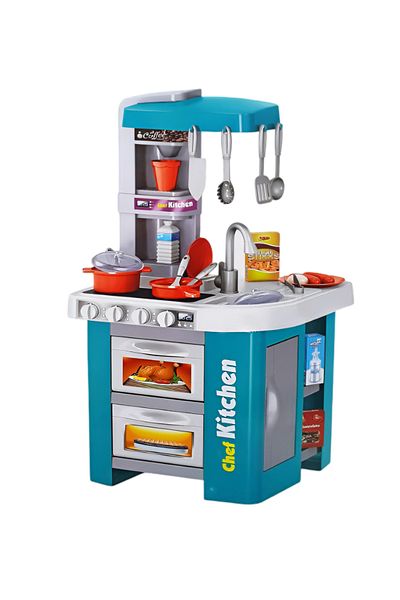 rexa Talented Chef Kitchen Playset – Role Play Sink with Running Water, Stove with Light & Sound