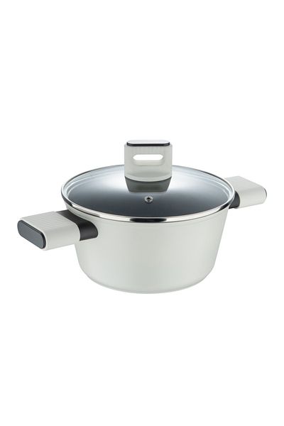 Bergner Pot with lid with non-stick coating LINES 24 cm