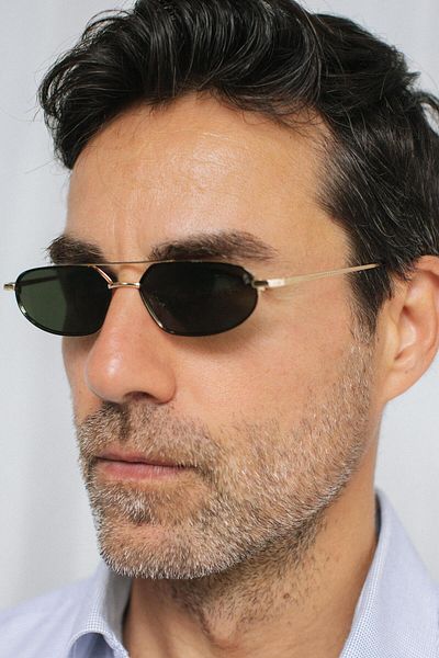 Bilge Karga Alwin Gold Green Men's Sunglasses