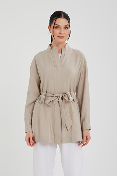 Jupe Accessory Detailed Belted Cap 9257