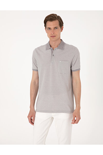 Pierre Cardin Gri Regular Fit Tişört 50307848-VR024
