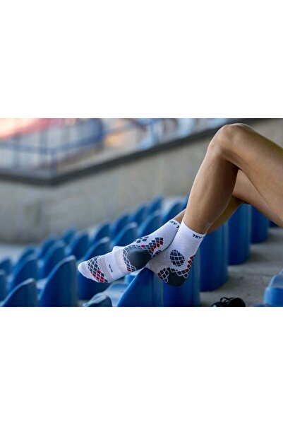 Try to Fly Κάλτσες συμπίεσης για αθλήματα ΚΑΛΤΣΕΣ ΣΥΜΠΙΕΣΗΣ Λευκό Γκρι