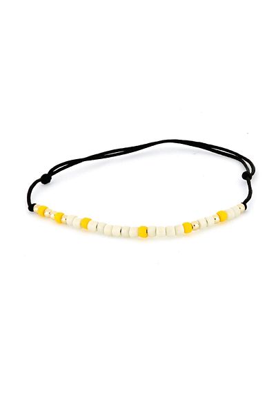 MOHI Fine Jewellery Armonie morse code pattern cord bracelet in 14k yellow gold