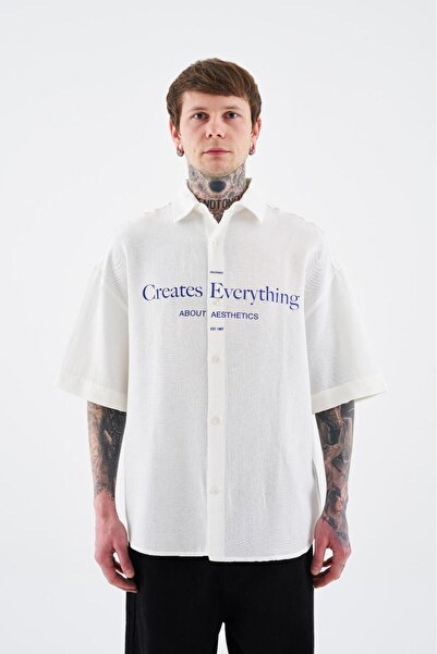 Machinist Чоловіча сорочка з відокремленими рукавами, біла