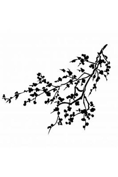 Homelux Sticker decorativ perete ramuri, 65x55 cm, negru