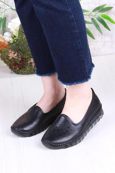 PİSAGOR Pythagoras Ps-32970 Orthopedic Women's Daily Genuine Leather Shoes
