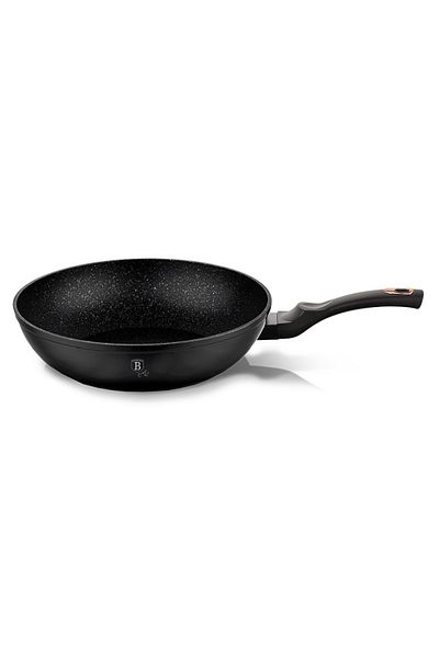 Berlinger Haus WOK pan with marble surface 30 cm Black Rose Collection