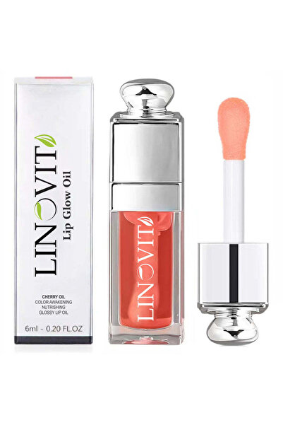 Linovit Олио за устни с масло от сладка череша, 6 мл, цвят 001 Розово