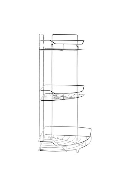 5 five simply smart Corner shelf, 3 levels, metal, H: 56 cm