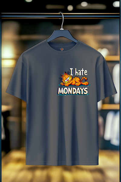 BookOrBook Το Garfield μισάει τη Δευτέρα 100% βαμβακερό μπλουζάκι υψηλής ποιό...