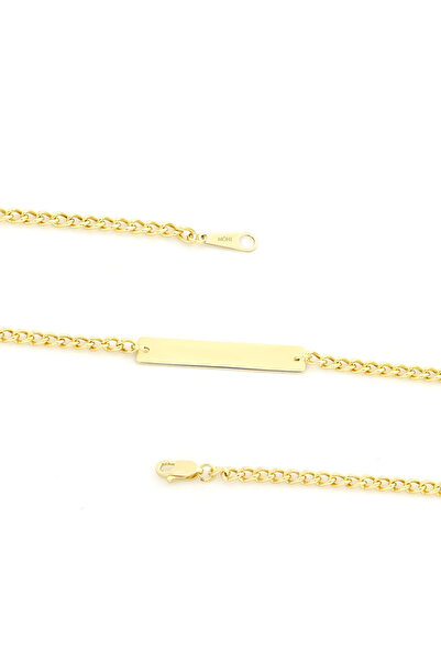 MOHI Fine Jewellery Bratara cu placuta din aur galben de 14k