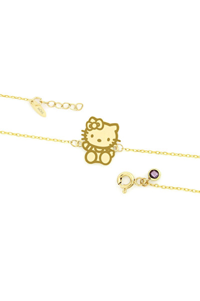 MOHI Fine Jewellery Bratara model hello kitty din aur galben de 14k