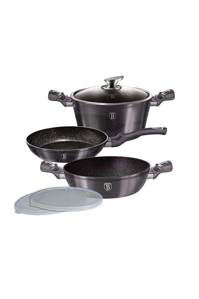 Berlinger Haus Marble surface dinnerware set 6 pcs Carbon PRO Line
