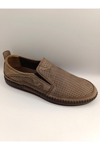 Bukond Genuine Leather Inside and Outside Gel Sole Men's Summer Comfortable Daily Lightweight Sandal Shoes