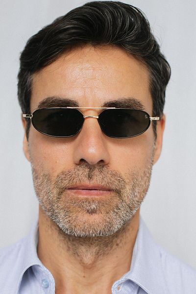 Bilge Karga Alwin Gold Green Men's Sunglasses