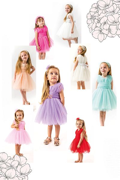 Baby Animals Baby Girl Girl Kid Birthday Party Wedding Dress Sleeveless Crowned Ruffled Tulle Tutu Tutu with Lining