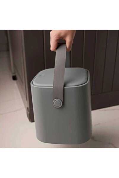 ALİNA HOME 4 lt antrasit sihirli çöp kovası