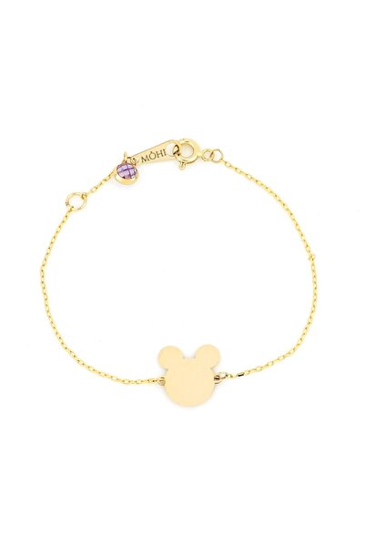 MOHI Fine Jewellery Bratara model Mickey din aur galben de 14k