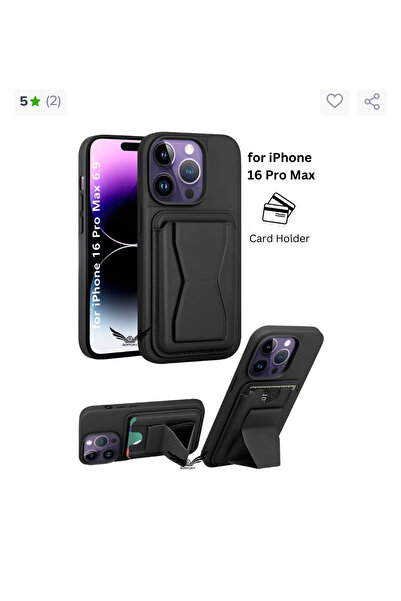 plastic 16 pro max wallet cover with stand