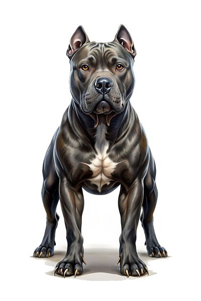 MegaSticker Autocolant pitbull negru pentru mașină, motocicletă, cască, laptop, autocolant pentru geam 13x11 cm