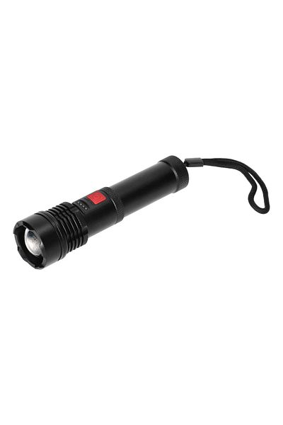 Virone Lt-12 Tactical Led Flashlight, 12 W, 500 Lm, Zoom, 2200 Mah Battery, Microusb, Aluminum