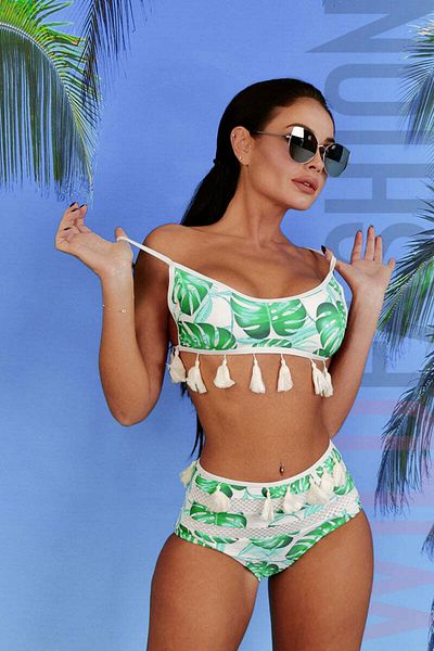 WildFashion 2-piece swimsuit with tassels SW2407-11121 L/XL