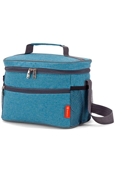 Benzi Geantă termoizolantă BZ 5684, 34 L, 42 x 37 x 22 cm, Albastru deschis